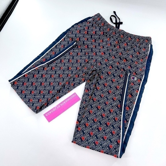 Champion Womens Track Pants, C Link Logo Athletic Navy size XS - Picture 7 of 9